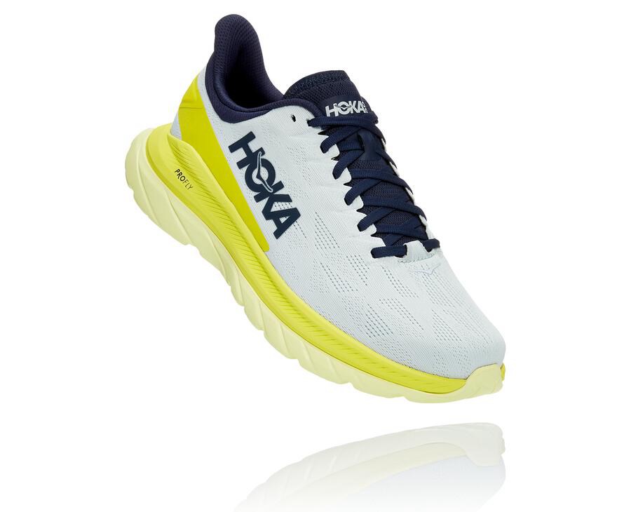 Hoka One One Hardloopschoenen Heren - Mach 4 - Wit - WX5361427